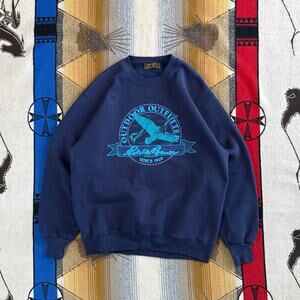 Vintage 90s Eddie Bauer Outdoor Outfitters Geese Crewneck Sweatshirt Size Large